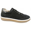 Кросівки чоловічі шкіряні - 2607 black suede