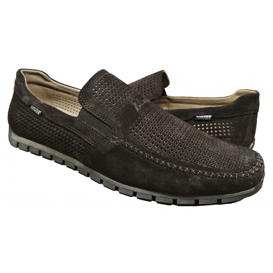 Мокасини чоловічі перфорація - 32, brown suede, perforated Мокасини чоловічі перфорація - 32, brown suede, perforated