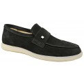 Лофер чоловічий шкіряний - 2609 black suede