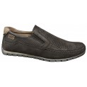Мокасини чоловічі шкіряні перфорація - 2402 brown perforation