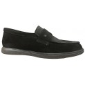 Лофер мужской кожаный - 2609 black suede