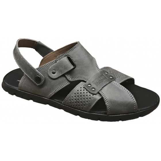 Сандалії чоловічі шкіряні - Sandals No. 12 gray