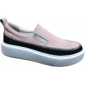 Сліпони жіночий чорний замш з рептилією - M-21 suede leather + reptile