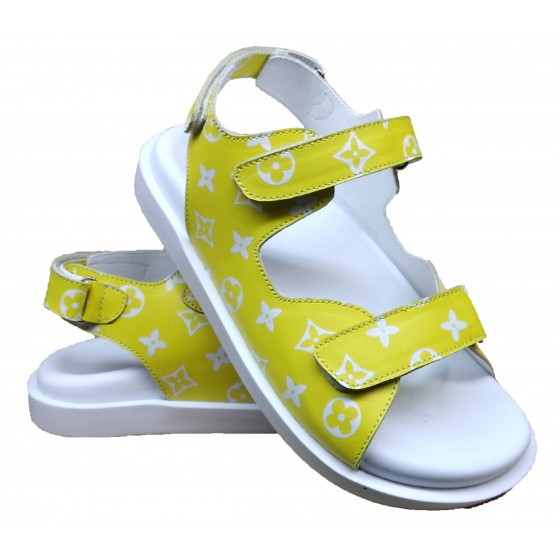 Сандалії жіночі шкіряні лимон - M-28 leather lemon Сандалії жіночі шкіряні лимон - M-28 leather lemon