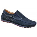Мокасин чоловічий шкіряний перфорація синій - A-16 nubuck blue perforation Мокасин чоловічий шкіряний перфорація синій - A-16 nubuck blue perforation
