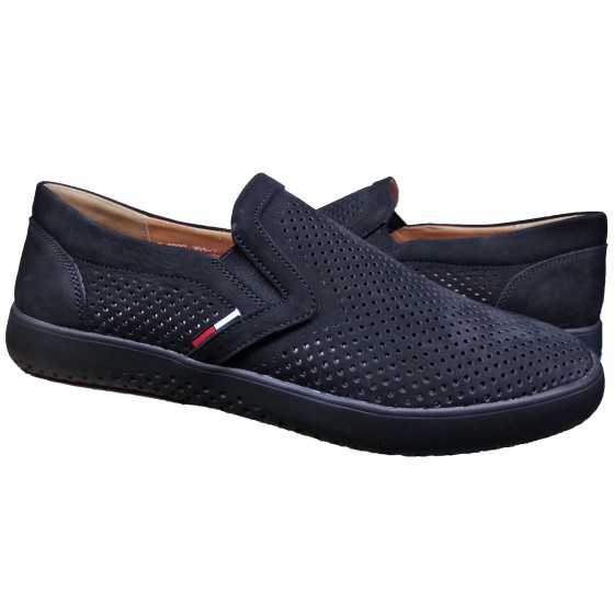 Туфлі чоловічі шкіряні нубук чорний перфорація - 201 black nubuck perforated Туфлі чоловічі шкіряні нубук чорний перфорація - 201 black nubuck perforated