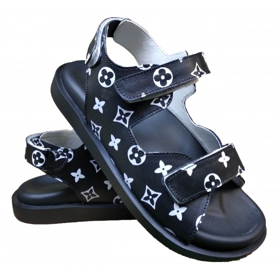 Сандалії жіночі шкіряні чорні - M-28 leather black